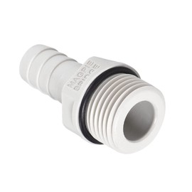 sourcing map Pack of 6 PVC Hose Connectors 12 mm or 15/32 Inch with Barb x 1/2 Inch G Plug Pipe Hose Nozzle Water Connection Extension