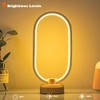 AIEHOUSE Modern Desk lamp LED Wood Table Lamp, Bedroom Bedside