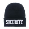 DivaDesigns Security Logo High Definition Embroidery Beanie Cap Hat -