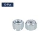 sourcing map 10Pcs 5/8"-11 Nylon Insert Hex Lock Nuts, Carbon