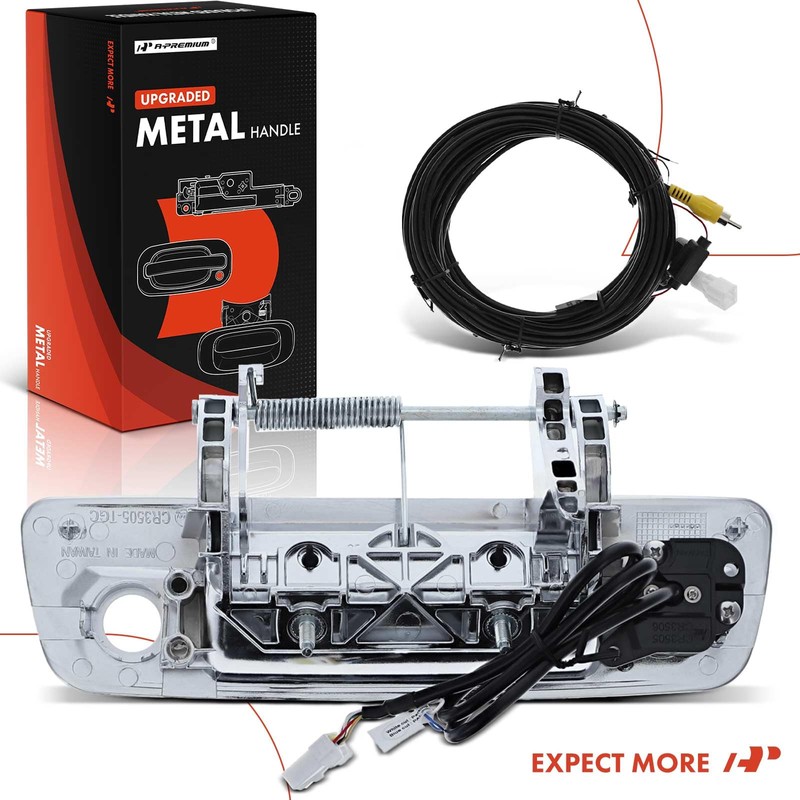A-Premium Upgraded Metal Tailgate Handle Liftgate Latch Handle with Keyhole