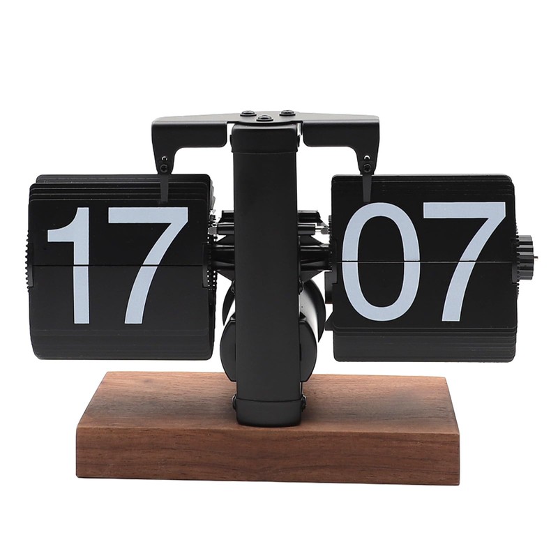 Flip Clock, Flip Clock, Wooden, Table Clock, Retro, Stylish, Gift,