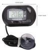 Qcwwy Aquarium Thermometer, Submersible Suction Cup and Deep Waterproof Digital