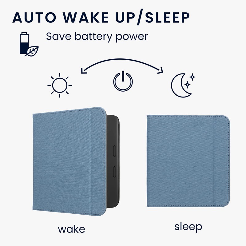 kwmobile Flip Case Compatible with Tolino Vision 6 - Protective