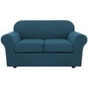 H.VERSAILTEX 3 Piece Stretch Sofa Covers for 2 Cushion Loveseat