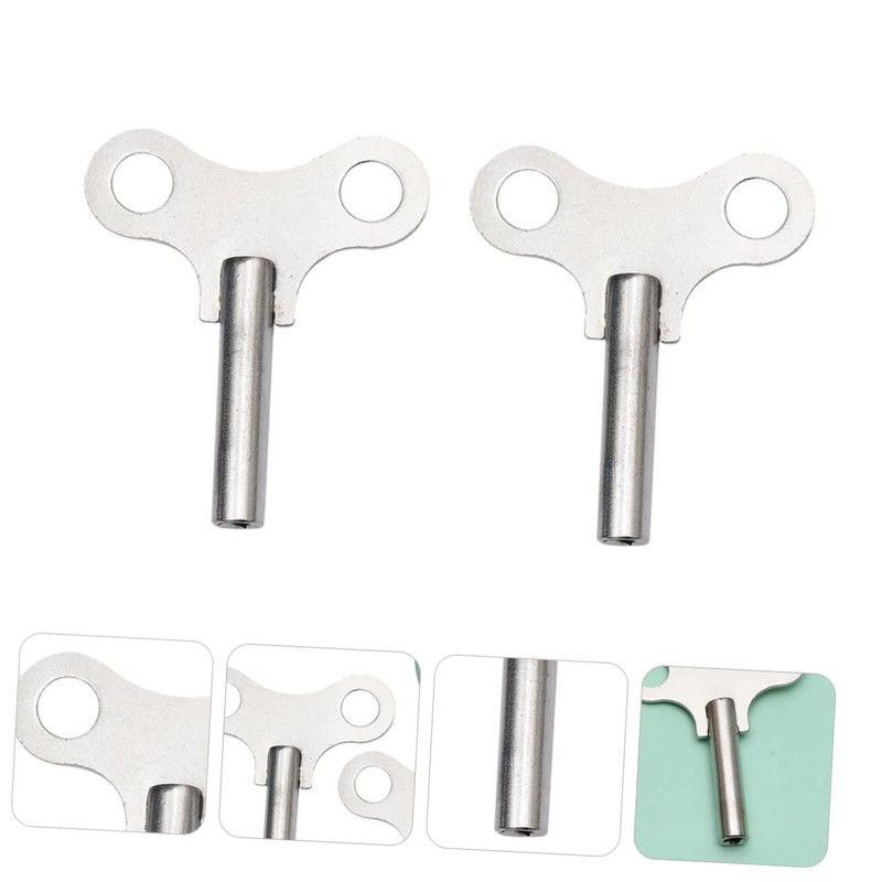 Gadpiparty 2 Pcs Steel Clock Winding Keys Professional Clock Tools