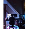 DEALZOOM Gaming Chair Mat RGB Gaming Lights (Galaxy Controller 47”)