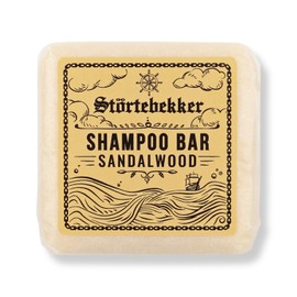 Störtebekker® Premium Solid Shampoo Sandalwood 60 g - Vegan, Handmade Shampoo for Men & Women - Shower Care for Hair, Face & Body - Solid Moisture Shampoo - Shampoo Bar