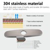 Sink Hole Cover, Escutcheon Plate Stainless Steel Deck Plate for