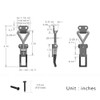 E-TING 6Pack Toggle Clamp Latch 100KG 220LBS Holding Capacity 4001Pull