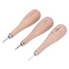 Leather awl, ergonomic design, professional cutting tool made of leather