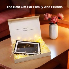 Frameo 10.1 in Smart WiFi Digital Photo Frame Electronic Picture Frame Slideshow Send Photos,32GB Ultra-Large Storage High Definition Display IPS Touch Screen Picture Frame