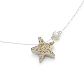 DUR K2595 Women's Necklace Pearl Beach Sand Silver 925 / 42 cm, Silver, No Gemstone