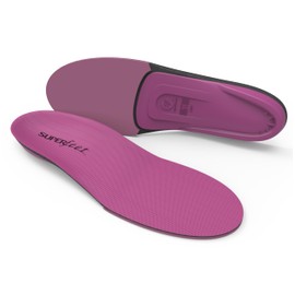 Superfeet All-Purpose Women's High Impact Support, Shock Absorption, Sports, Competition, Pink, BERRY B (8.3 - 9.1 inches (21 - 23 cm)