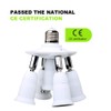 8T8 5 in 1 E26 Light Bulb Socket Splitter Converter
