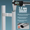 Ranbo H-Shaped 24" Push Pull Door Handle,Back to Back, 400mm