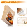 Napkin Holder Sunflower Pumpkin Crystal Clear Acrylic Napkin Holders, Paper