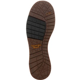 Georgia Boot AMP LT Wedge Chelsea Work Boot, Brown, Size 12(M)