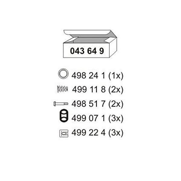 Ernst 043649 Muffler Assembly Kit for Exhaust System