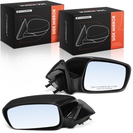 A-Premium Pair (2) Driver and Passenger Side Power Door Mirror - Compatible with Toyota Solara 2004 2005 2006 2007 2008 - Non-Heated, Non-Folding Black Outside Rear View Mirror