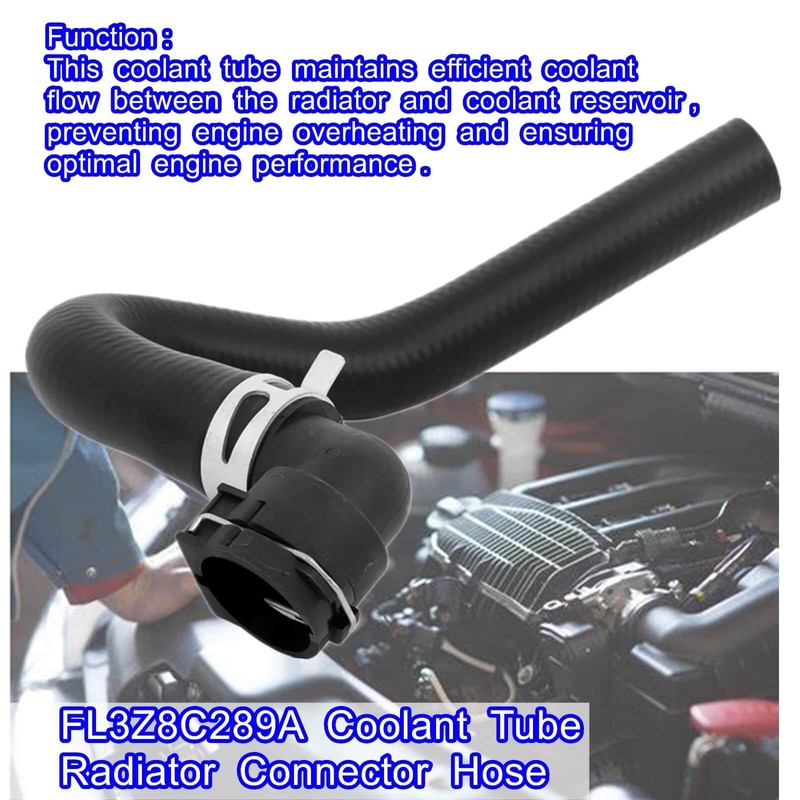 FL3Z8C289A Coolant Tube Radiator Connector Hose Fit for Ford F-150