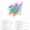 11PCS Makeup Brushes Set with Colorful Fish Tail Handle, Foundation