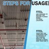 Gisafai 48 Pcs Ceiling Flange Hangers for 3/8 in Ceiling