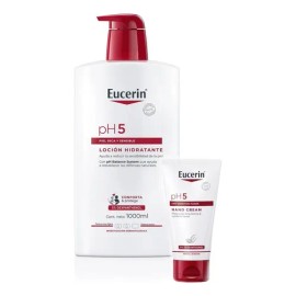 Eucerin Ph5 Loción Hidratante Piel Seca 1l+crema Para Manos