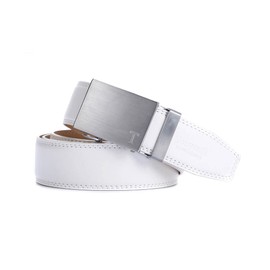 Derss Belts for Men, Tonywell Leather Ratchet Belt Adjustable Trim to Fit with Automatic Click Buckle