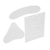 18pcs Reusable Wrinkle Pad Silicone Soft Portable Forehead Face Neck