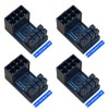 COMeap （4-Pack） 8 Pin 180 Degree Adapter, Standard Type GPU