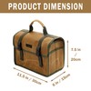 Tool Bag, Heavy Duty 16oz Waxed Canvas Tool Carrier, Multi-Purpose