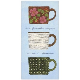 Midori Asano with Favorite Mugs 20-246 (30), 20 Sheets of 4 Patterns, Representative Sha Mugs, Mino Washi
