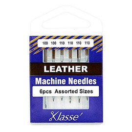 Klasse Leather Needles, Assorted 100 and 110, 1 Pack, 6pcs, AA5104.992