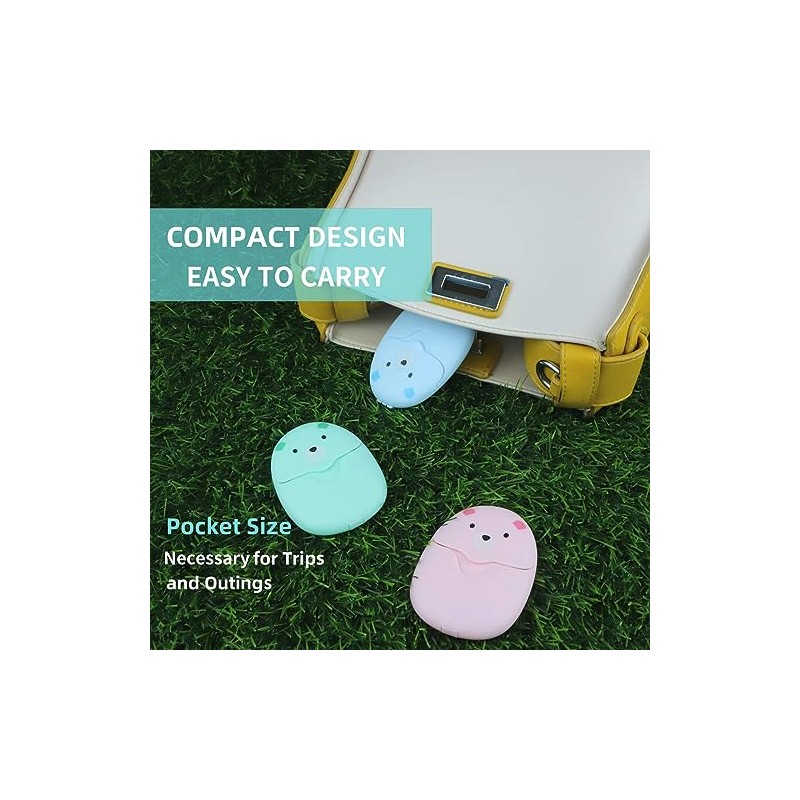 BAIKAFU 6 cajas (300 hojas) Mini portátil desechable papel de