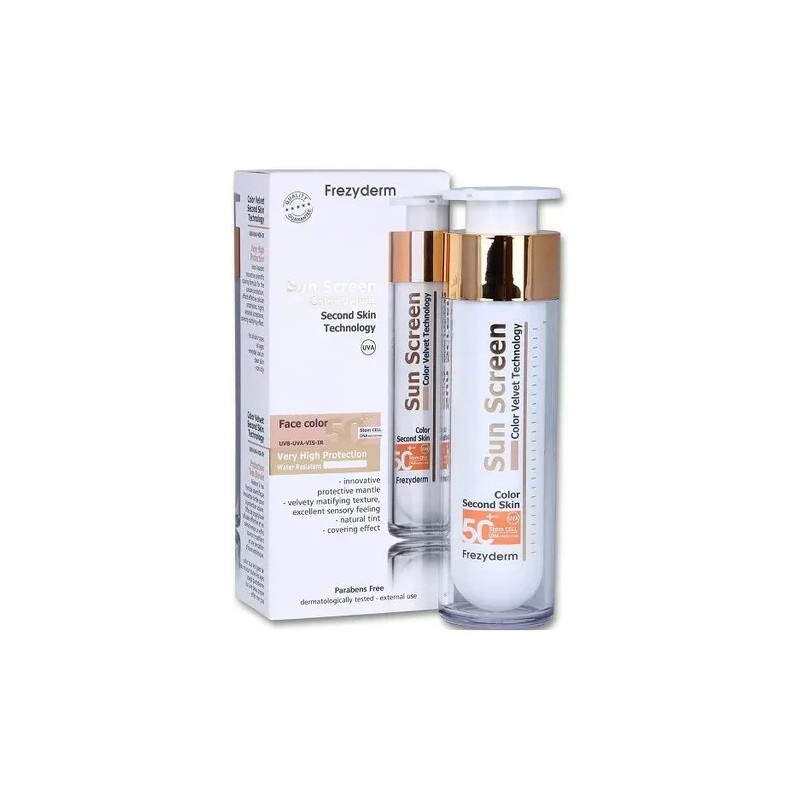 Frezyderm Sun Screen Velvet Color Face Spf 50ml Pack