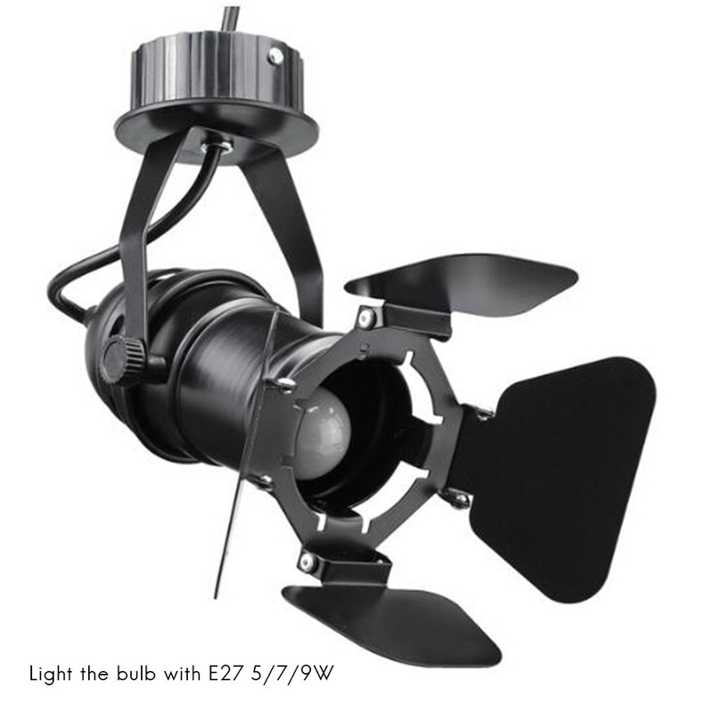 Modern Loft Retro Stretch Lamp Ceiling Light E27 PAR30 Bulb