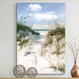 Renditions Gallery Nature Canvas Wall Art Modern Paintings Decorations Sunny Tropical Ocean Romantic Abstract Wall Hanging Artwork Prints for Bedroom Living Room Kitchen - 24"x36" LT06