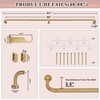 Warm Gold Curtain Rods 2 Pack,1 Inch Disc Curtain Rods