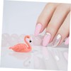 OATIPHO 5pcs Flamingo Nail Art Display Stand Resin Holder for