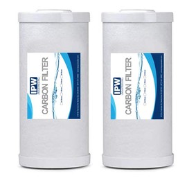 Whole House Full Flow Sediment and Carbon Combinated Water Filter Compatible with FXHTC,GXWH40L,GXWH35F,GNWH38S (10''x4.5''),Fits Universal Full Flow Water Filter System by IPW Industries Inc