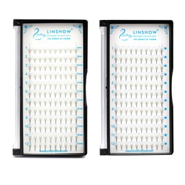 LinShow Promade Volume Fans 0.07 4D/5D/6D/10D 8-15mm Russian Volume Fans Long Stem Pointy Base Root Faux Mink Lash Extension Makeup Supplies (4D D Curl, 15mm)