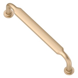 Alzassbg 10 Pack Champagne Copper Cabinet Handles, 5 Inch(128mm) Hole Centers Arch Modern Cabinet Pulls Kitchen Cabinets Hardware for Cabinets and Drawers AL3503SCG
