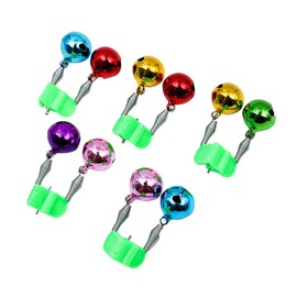 ZONAHAH Fishing Rivets, Alarm Bells for Fishing, Fishing Bite Alarms for Fishing Rods, Warning Bells for Sea Fishing, Fishing Bell Clips, Fishing Tool, Double Ring Indicator, 5 Pieces