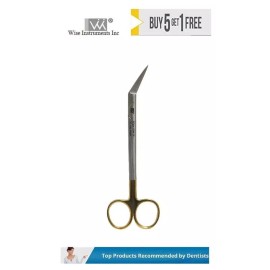 Wise Surgical / Dental Kelly Scissors  Angled. 6 1/4"