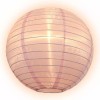 Quasimoon 12" Pink Shimmering Nylon Lantern, Even Ribbing, Durable, Hanging