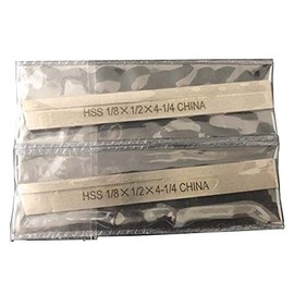 Set of 2 HSS 1/8" x 1/2" x 4-1/2" for Lathe Parting Cut Off Blade Tapered Type T3-S