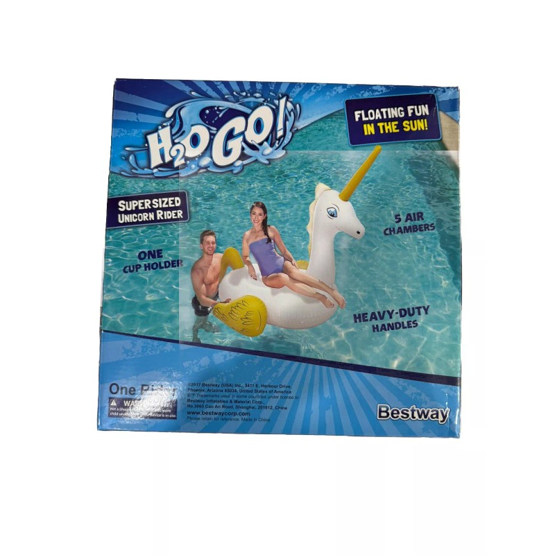 Bestway H2O Go! Supersized Unicorn Rider, 86.5in x 77in