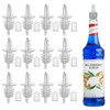 12 PCS Bottle Pourers And 12 PCS rubber pourers dust