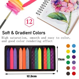 Crayons for Kids, 12 Colors, Wax Crayons for 1,2,3,4 Years Old Toddlers, 99% Unbreakable Non-toxic Crayon Gifts, Easy to Hold Washable Crayons for Kids, Safe Coloring Gifts for Babies and Children
